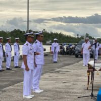 Komandan Satkat Koarmada III Pimpin Sertijab Komandan KRI Kapak-625