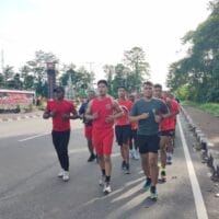 Jaga Kebugaran Prajurit, Kodim 1710/Mimika Laksanakan Lari 5 Km