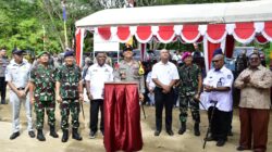 Komandan Pasmar 3 Hadiri Penandatanganan Dan Pembukaan Selubung Papan Nama Polda Papua Barat Daya