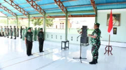 Dandim 1505 Tidore Pimpin Korps Raport Pindah dan Masuk Satuan