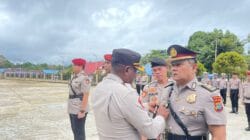 Polres Maybrat, Gelar Upacara Serah Terima Jabatan Kasat Reskrim dan Pelantikan Kapolsek Ayamaru Polres Maybrat