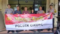 Polsek Cikupa, Amankan Kegiatan Ibadah Minggu Kasih di Sejumlah Gereja