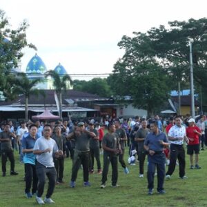 Danlanud Sultan Hasanuddin Bersama Bupati Maros Dan Forkopimda Ikuti Car Free Day