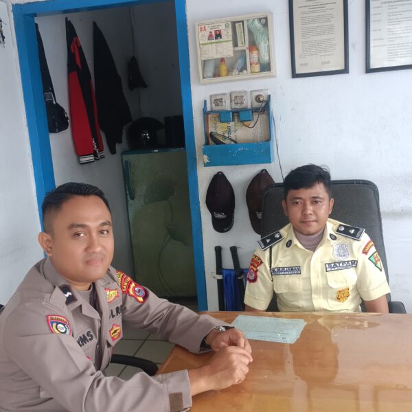 Babinkamtibmas Desa Sukanagara, Sambangi Satpam PT Horn Ming, Sampaikan Pesan Kamtibmas