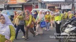 Polsek Cikupa, Laksanakan Protap Sore, Arus Lalu Lintas Depan PT. Cingluh Lancar