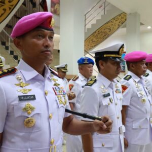 Letkol (Mar) Helilintar Hadiri Sertijab Tiga Jabatan Strategis Lantamal XIV Sorong, Danlantamal Tekankan Profesionalisme dan Loyalitas