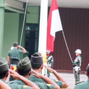 Kodim Bojonegoro Gelar Upacara Bendera Tujuh Belasan Bulan April 2025