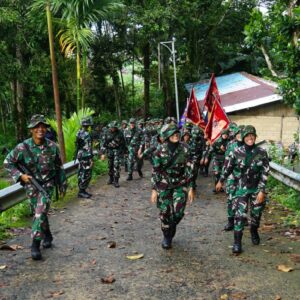 Lantamal XIV, Laksanakan Kegiatan Hanmars Untuk Tingkatkan Kebugaran Prajurit