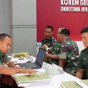 Terima Audit Kinerja, Danrem 081/DSJ Minta Anggota Bersikap Terbuka