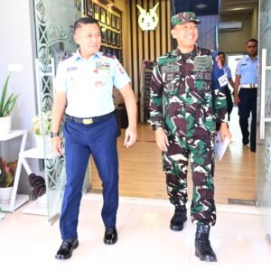 Danlanud Sultan Hasanuddin Terima Kunjungan  Danpuslat Kodiklat TNI