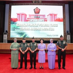 Mabes TNI Gelar Laporan Korps Kenaikan Pangkat, 32 Perwira Tinggi TNI Resmi Sandang Pangkat Baru