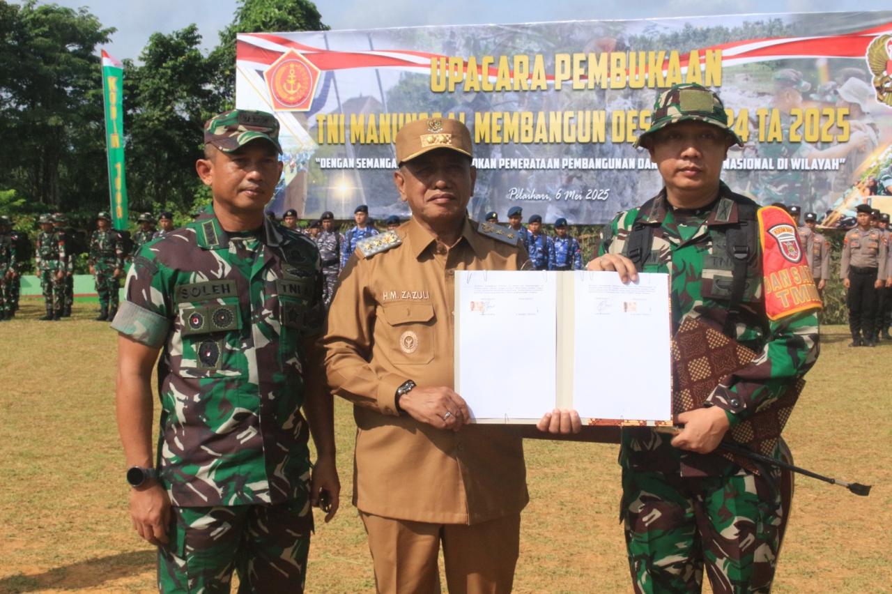 TMMD Ke-124 Kodim 1009/Tanah Laut Resmi Dibuka, Fokus Pembangunan Infrastruktur