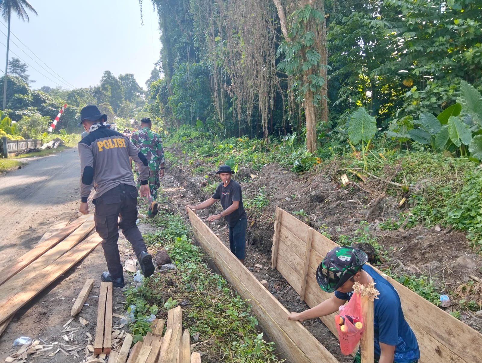 Satgas TMMD Ke-124 Kodim 1501/Ternate Percepat Pembangunan Drainase Untuk Mengatasi Genangan Air dan Banjir