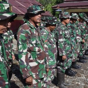 Berikan Semangat, Dansatgas TMMD Ke-124 Kodim 1710/Mimika Pimpin Apel Pagi Berikan Semangat, Dansatgas TMMD Ke-124 Kodim 1710/Mimika Pimpin Apel Pagi