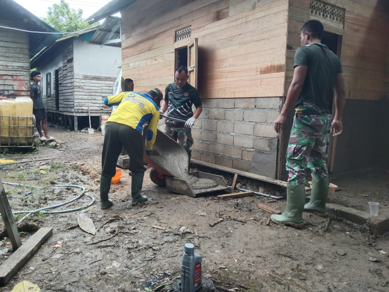 Satgas TMMD Kodim 1002 HST Gesa Rehab RTLH Demi Warga Layak Huni