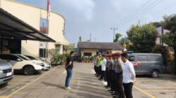 Apel Pagi dan Pembagian Tugas Latja Taruna di Polsek Cikupa Berjalan Lancar