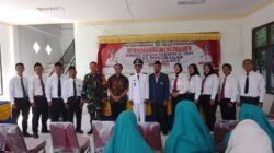 Babinsa Hadiri Pelantikan dan Pengambilan Sumpah Jabatan Perangkat Desa di Wilayah Binaan