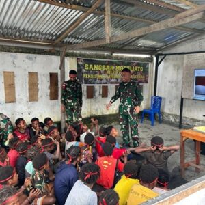 Tanamkan Semangat Pancasila, Satgas Pamtas Yonif 715/Motuliato Gelar Lomba Peringati Hari Lahir Pancasila Tanamkan Semangat Pancasila, Satgas Pamtas Yonif 715/Motuliato Gelar Lomba Peringati Hari Lahir Pancasila