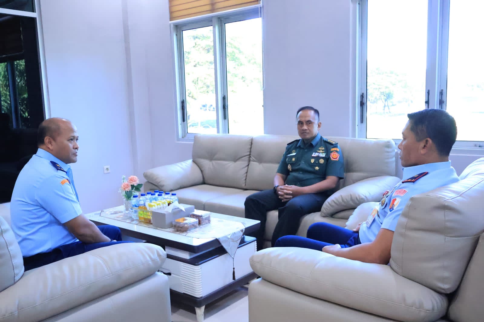 Danlanud Sultan Hasanuddin Terima Kunjungan Kaotmilti IV Makassar