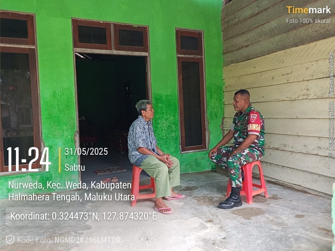 MELALUI GIAT KOMSOS BABINSA KORAMIL 1512-01/WEDA CIPTAKAN SITUASI YANG BAIK DENGAN WARGA BINAAN