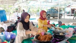 Solidaritas Ibu-Ibu Pengambau, Rutin Suplai Makan Siang Satgas TMMD