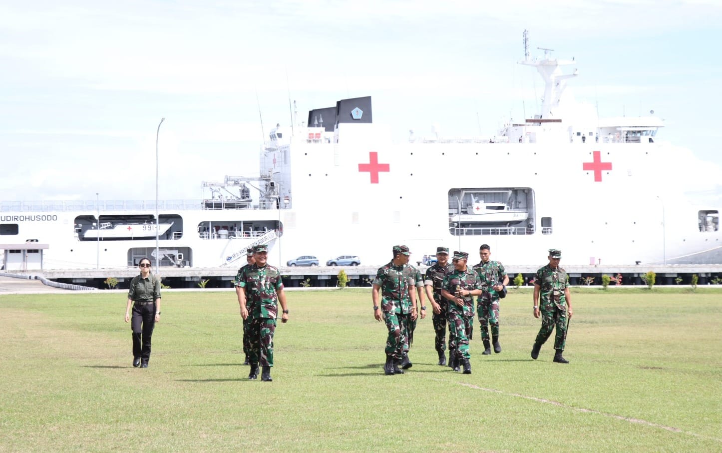 Lantamal XIV Sambut Kunker Strategis Pangkogabwilhan III di Provinsi PBD