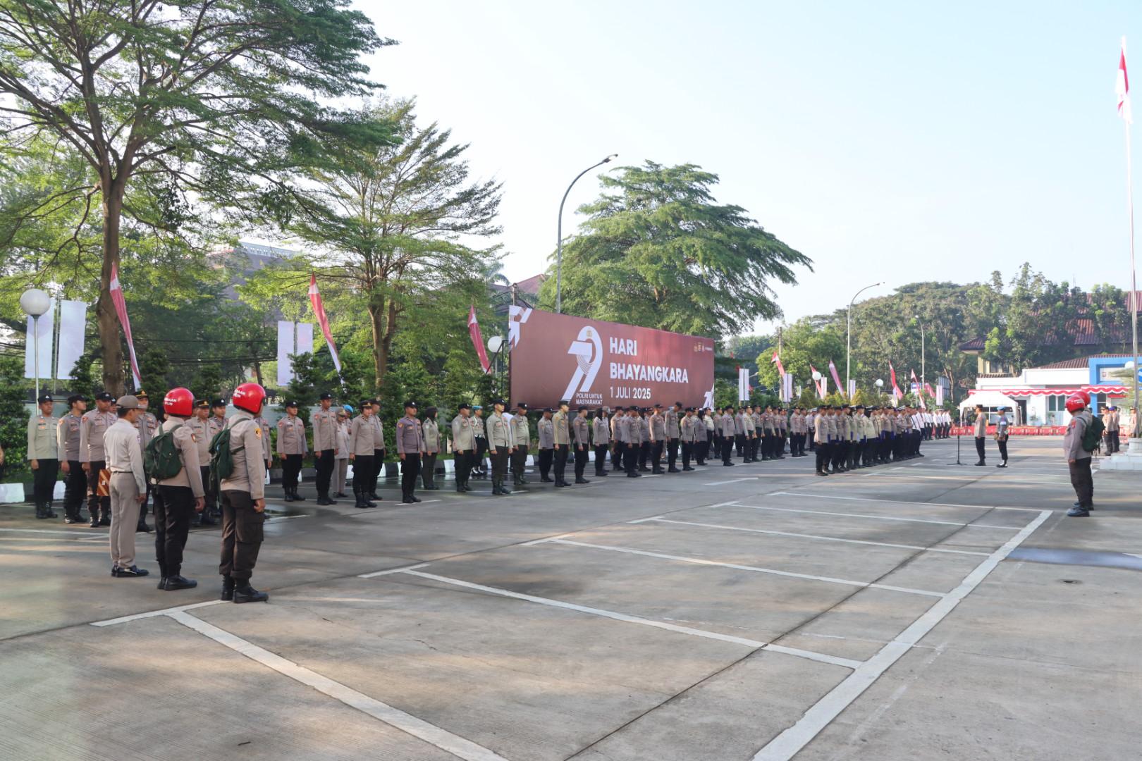 Wakapolresta Tangerang Pimpin Apel Pagi, Tekankan Personel Jadi Teladan Masyarakat