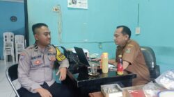Bhabinkamtibmas Desa Sukanagara Sambang Kaur Perencanaan, Jalin Silaturahmi dan Sampaikan Himbauan Kamtibmas