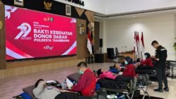 Donor Darah Warnai Hari Bhayangkara ke-79 di Polresta Tangerang