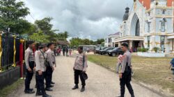 Polres Maybrat Laksanakan Pengamanan Ibadah Misa Syukur Uskup Keuskupan Timika di Paroki Santo Yosep Ayawasi