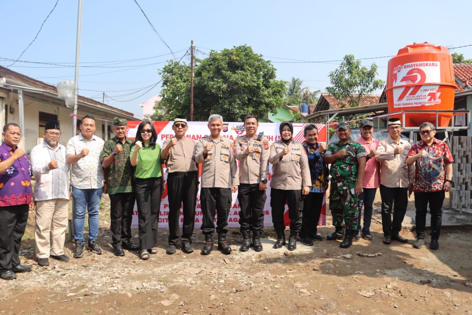 Polresta Tangerang Resmikan Sarana Air Bersih di Kp. Rancasadang Sodong, Wujud Nyata Polri untuk Masyarakat