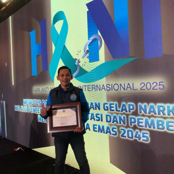 Yayasan Cakrawala Nawasena Raih Penghargaan Nasional BNN RI