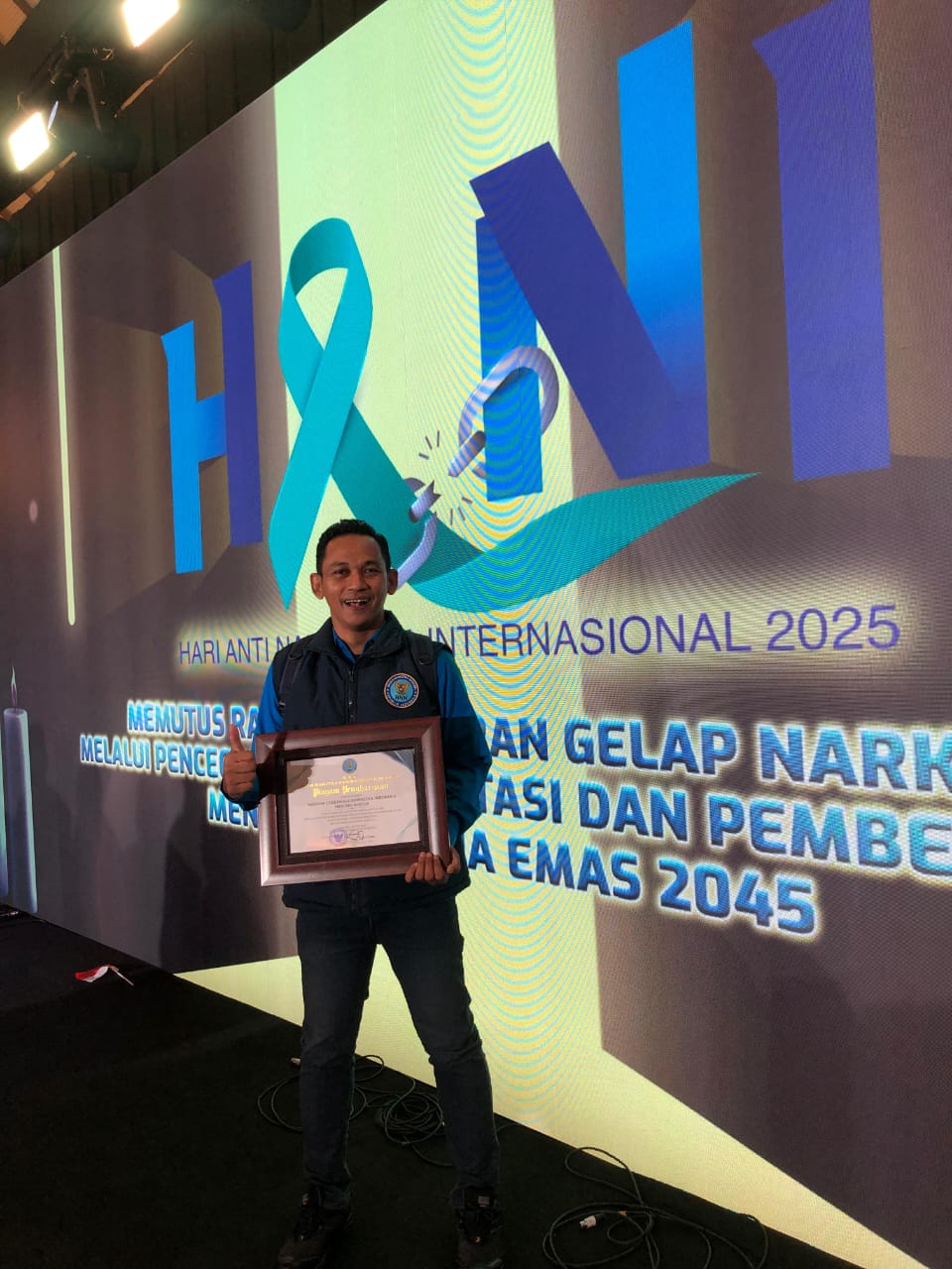 Yayasan Cakrawala Nawasena Raih Penghargaan Nasional BNN RI
