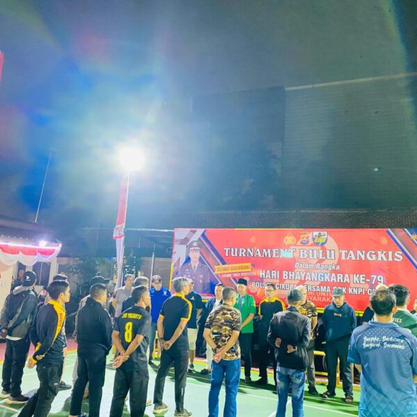 Opening Turnamen Bulu Tangkis Dalam Rangka Hari Bhayangkara Ke-79