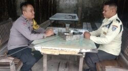 Bhabinkamtibmas Desa Sukanagara Sambangi Satpam PT HDP, Sampaikan Pesan Kamtibmas