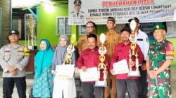 Babinsa Ponoragan Hadiri Penyerahan Piala Lomba Tertib Administrasi dan Bersih Lingkungan Tingkat RT