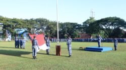 Danwing Udara 5 Lanud Sultan Hasanuddin Pimpin Upacara 17-an Bacakan Sambutan Pangkoopsudnas