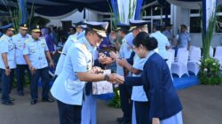 Danlanud Didampingi Ketua PIA Ardhya Garini Cab.7/D.ll Lanud Sultan Hasanuddin Hadiri Sertijab Pangkoopsudnas
