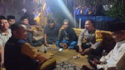 Silaturahmi dan Himbauan Kamtibmas, Bhabinkamtibmas dan PJ Kades Hadiri Takziah di Pasir Gadung