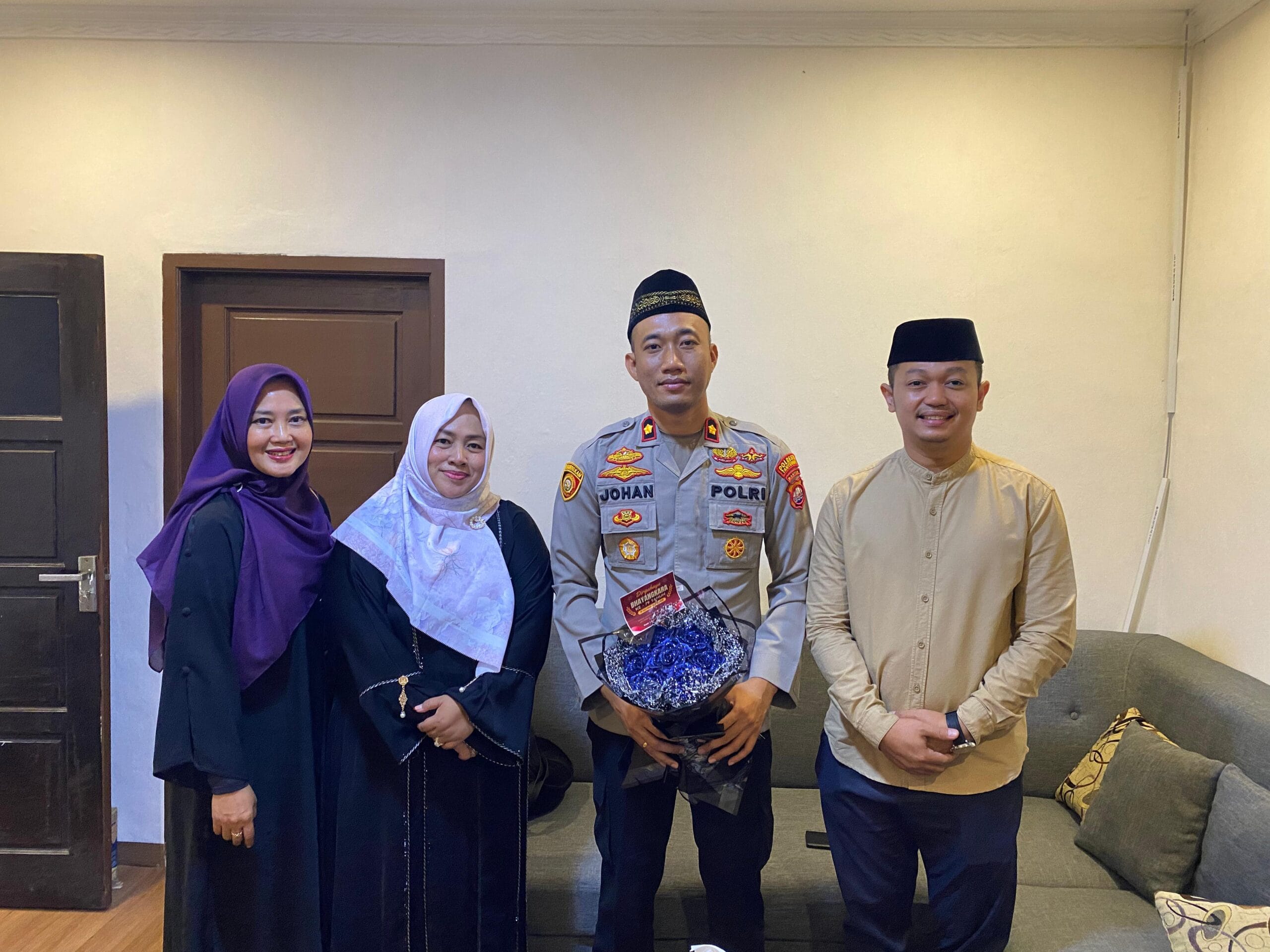 Lurah Bunder Ine Susilawati Hadiri Syukuran HUT Bhayangkara ke-79 di Polsek Cikupa