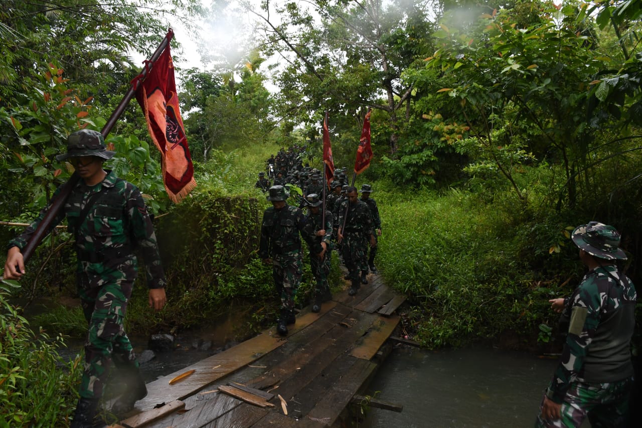Lantamal XIV Gembleng Ketahanan Prajurit Lewat Hanmars, Perkokoh Disiplin Dan Semangat Juang