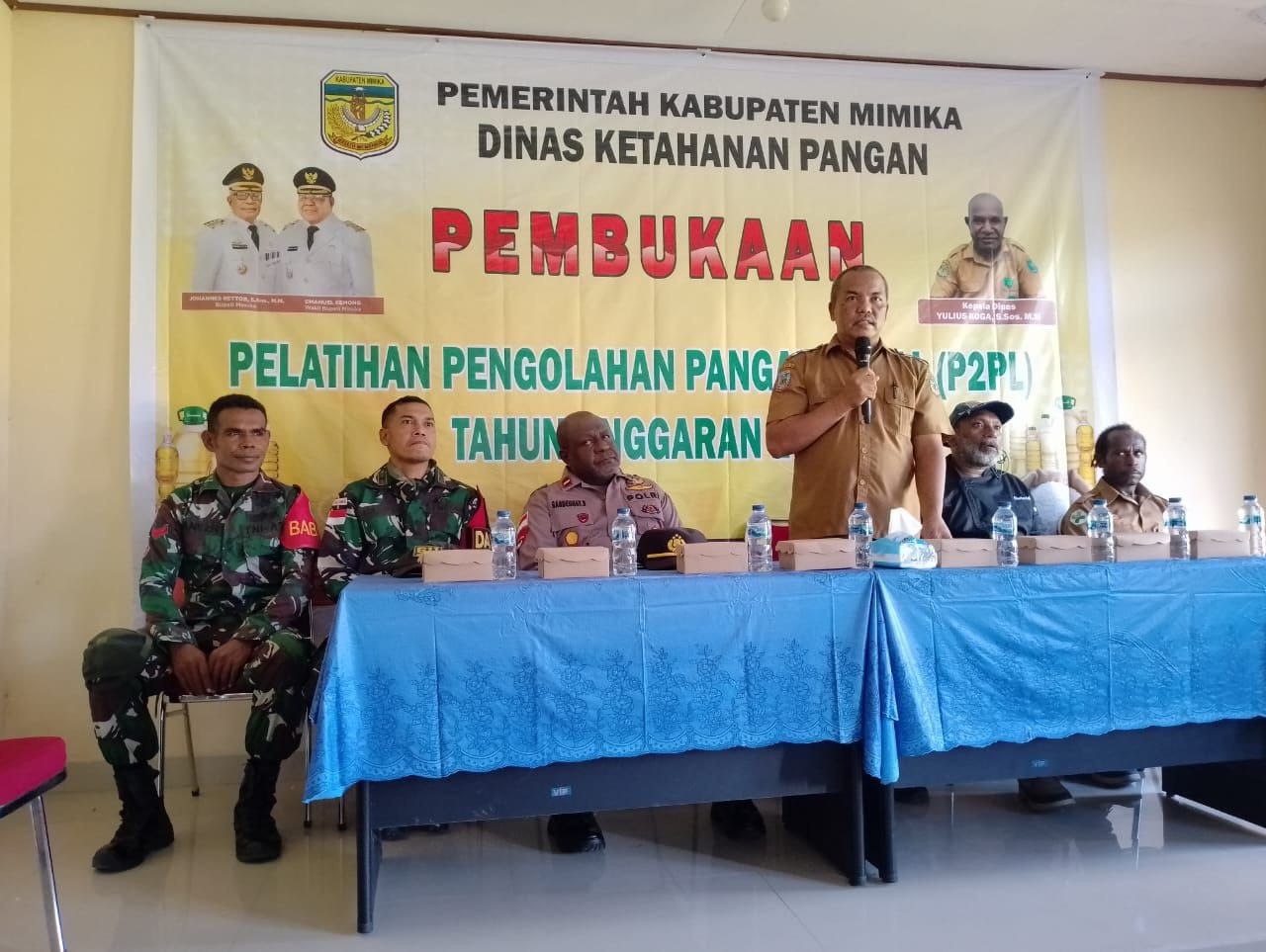Babinsa Koramil 1710-06/Agimuga Menghadiri Pelatihan Pengolahan Pangan Lokal Di Distrik Agimuga