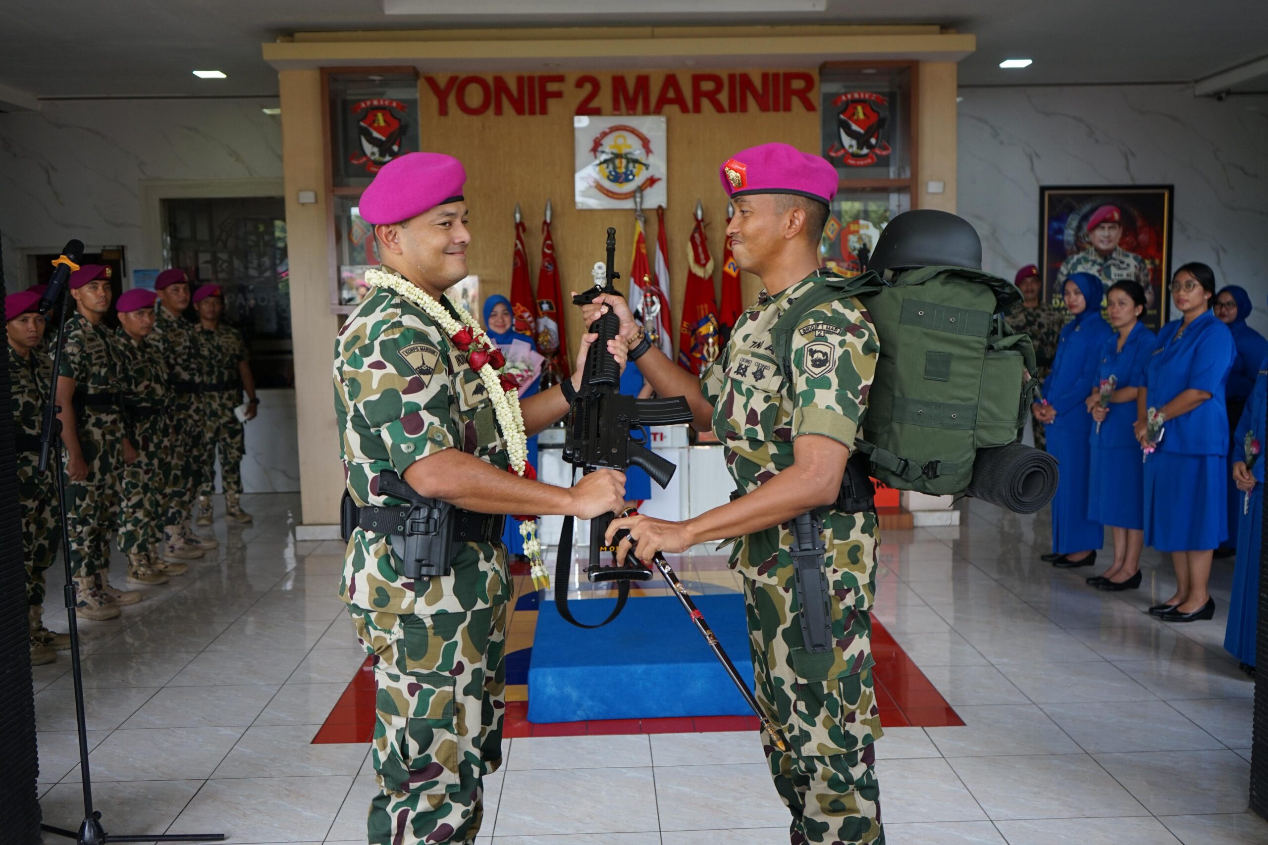 Helilintar Pimpin Pasopati: Tongkat Komando Yonif 2 Marinir Resmi Berpindah