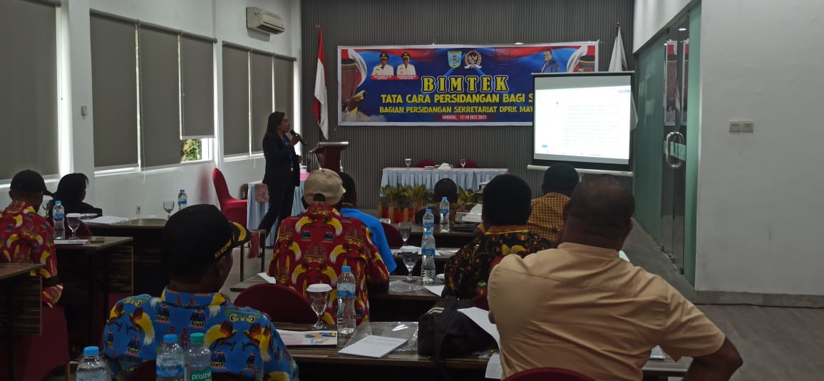 DPRK Maybrat Selenggarakan Bimtek Tata Cara Persidangan di Kota Sorong