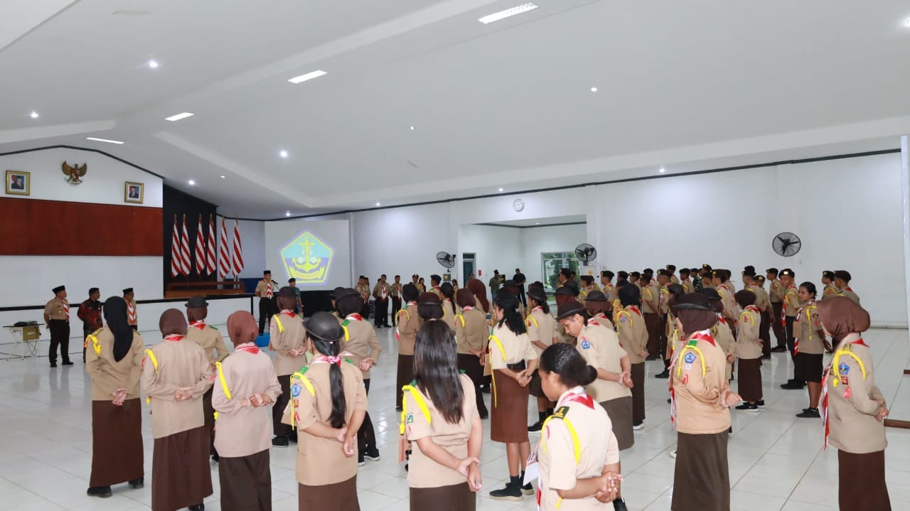 Bangun Karakter Generasi Muda Maritim, Lantamal XIV Buka Latihan Dasar Saka Bahari Tahun 2025