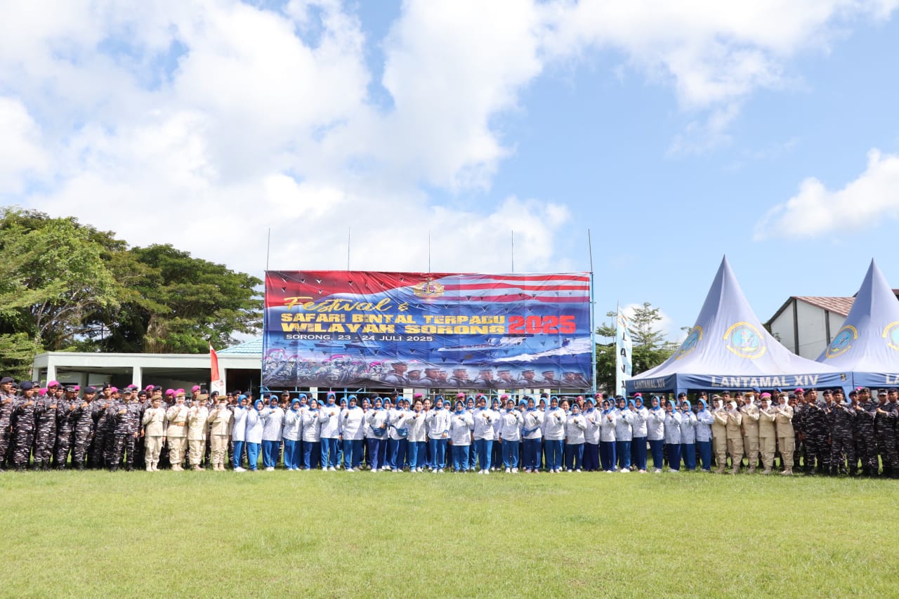 Wujudkan Soliditas Mental Prajurit, Lantamal XIV Meriahkan Festival dan Safari Bintal Terpadu 2025
