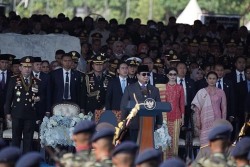 Panglima TNI Hadiri Peringatan Hari Bhayangkara ke-79 di Silang Monas