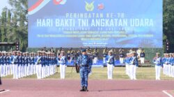 Danlanud Sultan Hasanuddin Hadiri Upacara Peringatan Ke-78 Hari Bakti TNI AU di Yogyakarta