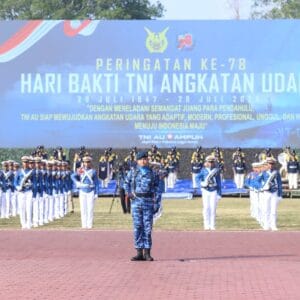 Danlanud Sultan Hasanuddin Hadiri Upacara Peringatan Ke-78 Hari Bakti TNI AU di Yogyakarta