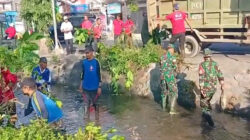 Kerja Bakti Massal HUT RI Ke-80, Kota Blitar Bersihkan Sungai Daung